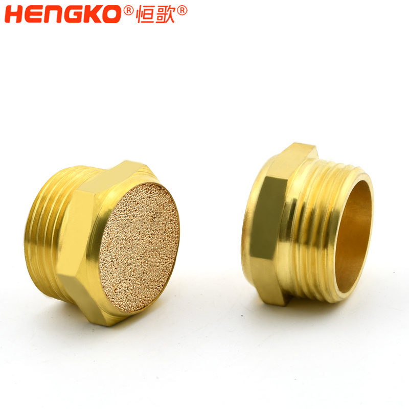 恒歌 HSP型燒結銅不銹鋼氣動排氣消聲器M5降噪元件 Featured Image