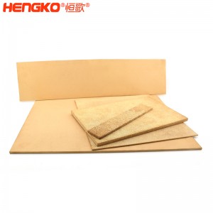 多孔徑燒結過濾銅濾板孔隙率均勻耐高溫阻力小粉末顆粒青銅濾芯,用于船舶工業(yè)