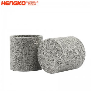 恒歌粉末燒結不銹鋼濾筒防塵透氣濾芯過濾精準壽命長,應用于化學分析