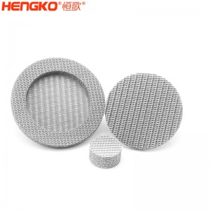 濾芯廠家不銹鋼316燒結網過濾片呼吸金屬孔隙均勻透氣,水處理過濾用